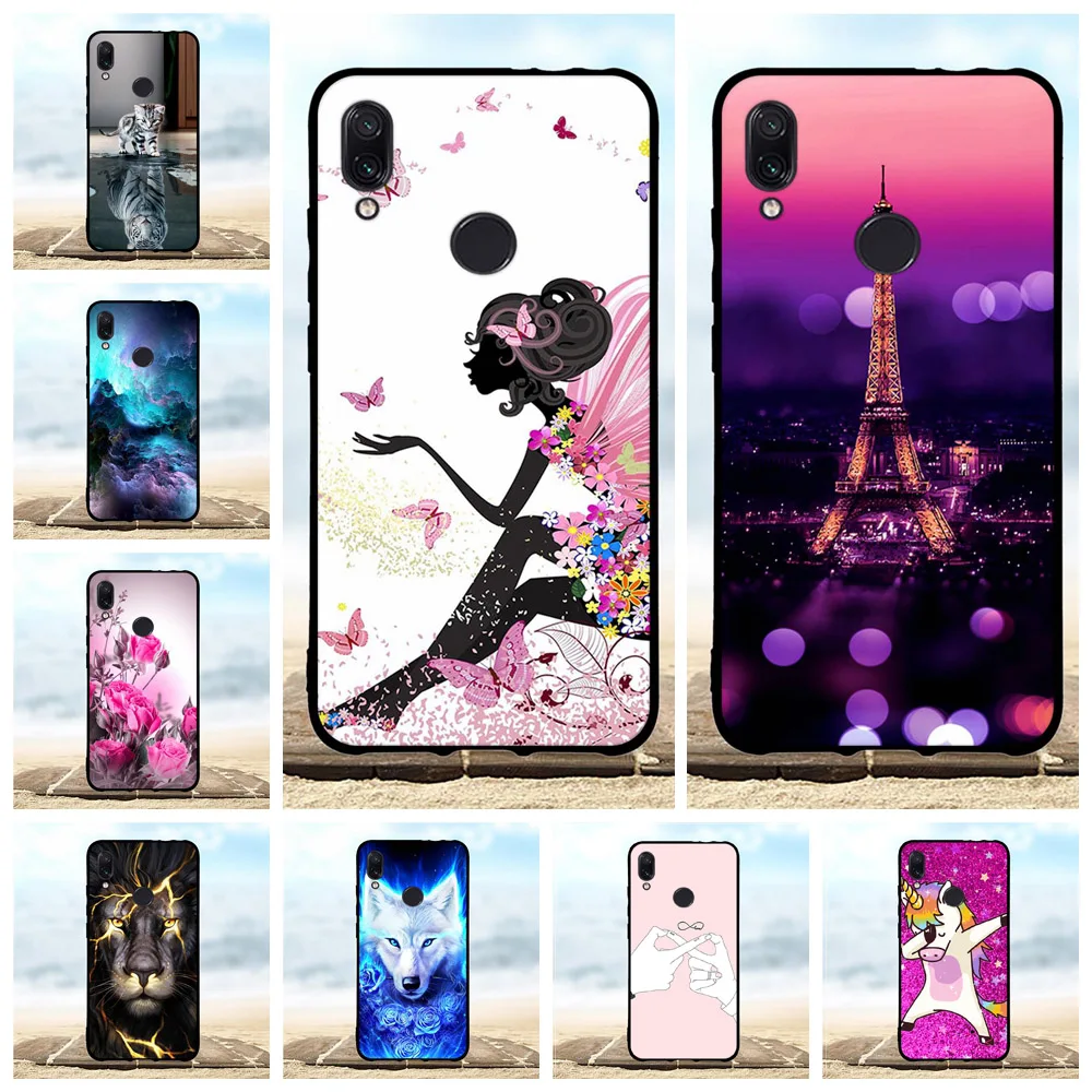 

For Xiaomi Redmi Note 7 Case Soft TPU Silicone For Xiaomi Redmi Note 7 Pro Cover Girl Patterned For Redmi Note 7 Pro Shell Funda