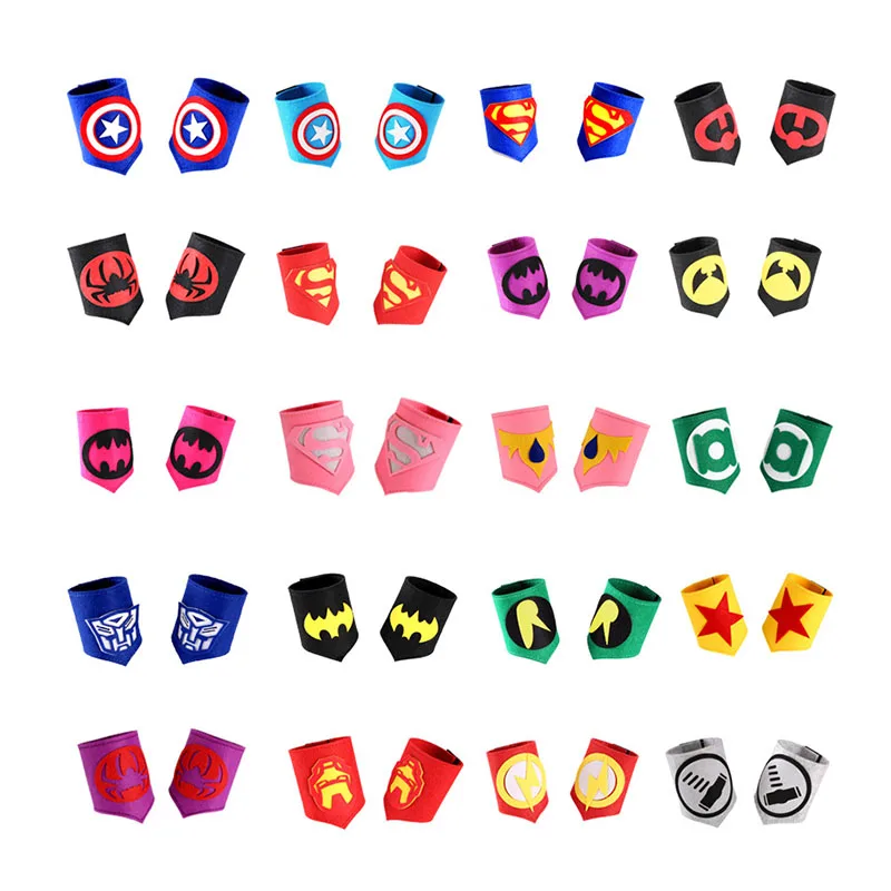 

Avengers Super Heros Cosplay Wrist Guard Captain America Spider man Thor Hulk Iron Man Batman Superman Halloween Cosplay Toy