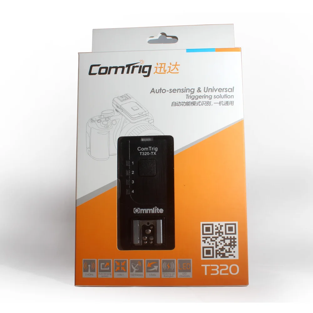 Camera Flash Accessories ComTrig T320 4-IN-1 Flash Trigger Kit Universal Flash Trigger for Nikon Pentax Cameras
