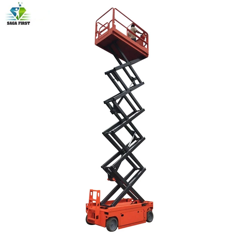 Электрический самоходный ножничный подъемник 6 12 м|scissor lift|scissors electric |