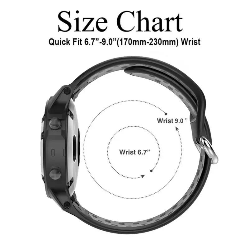 1 шт. силиконовый ремешок для часов быстросъемный браслет для Garmin Fenix 5/5 Plus/6/6Pro комплект