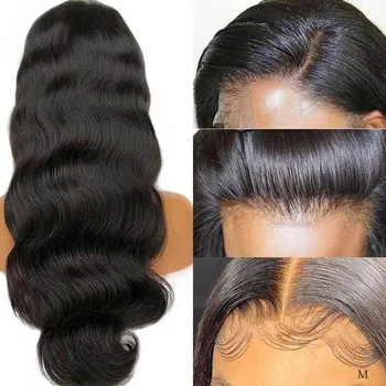

Alrence Transparent HD lace front wig Peruvian wave wig 150% Remy 13x4 Lace front Swiss lace Human hair wig