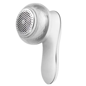 

USB Rechargeable Fuzz Fabric Shaver Electric Lint Remover Fluff Bobble Remover for Clothes Carpet Curtain Sweater (White)