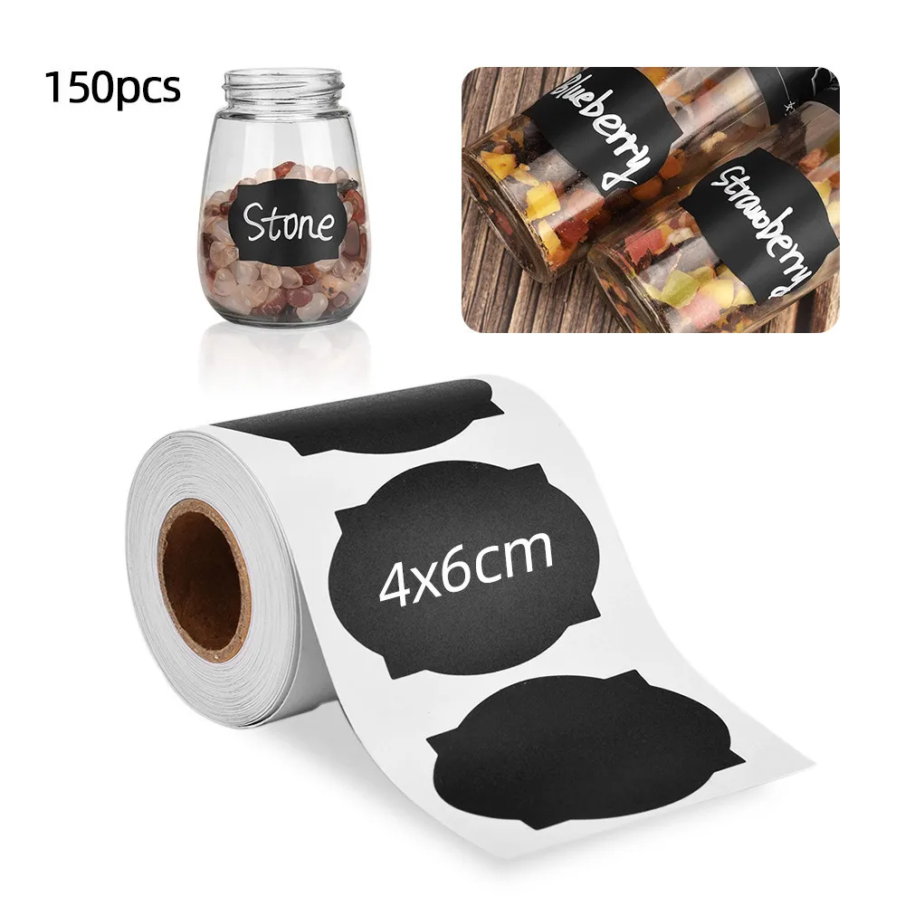 150pcs Kitchen Spice Labels Sticker Pantry Labels Jars Spices Stickers Organizers Storage Jar Sticker Removable Chalkboard Label