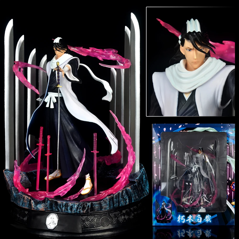 Figura de BLEACH de Anime japonés, estatua de juego GK, Kuchiki Byakuya