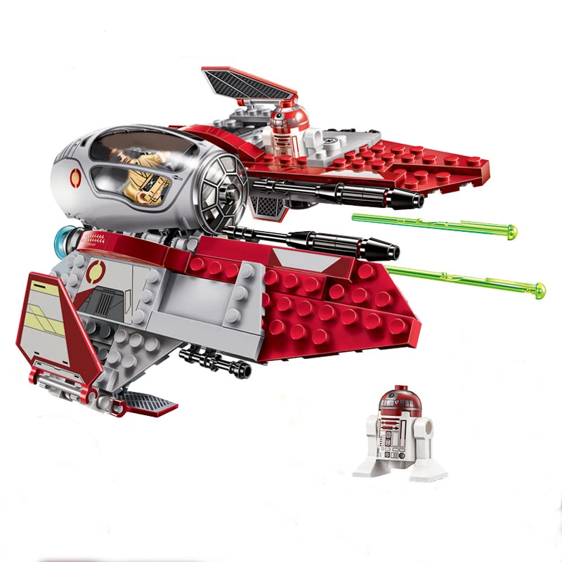

BALE Star Wars Building Blocks Obi-Wan's Jedi Interceptor Model Mini Bricks Figures Toys For Children Compatible with Legoings