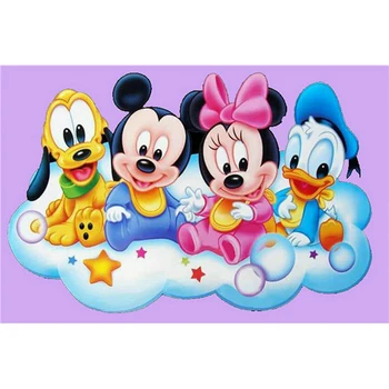 

Diy diamante pintura punto de cruz Pato Donald completo 5D diamante bordado dibujos animados Mickey mouse diamante mosaico image
