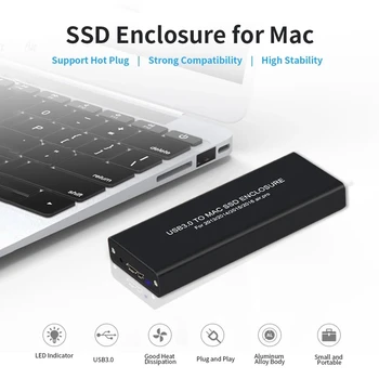 

USB3.0 to Mac SSD Enclosure USB3.0 Aluminum Alloy SSD Enclosure for 2013/2014/2015 Mac Book Air/Pro/Retina