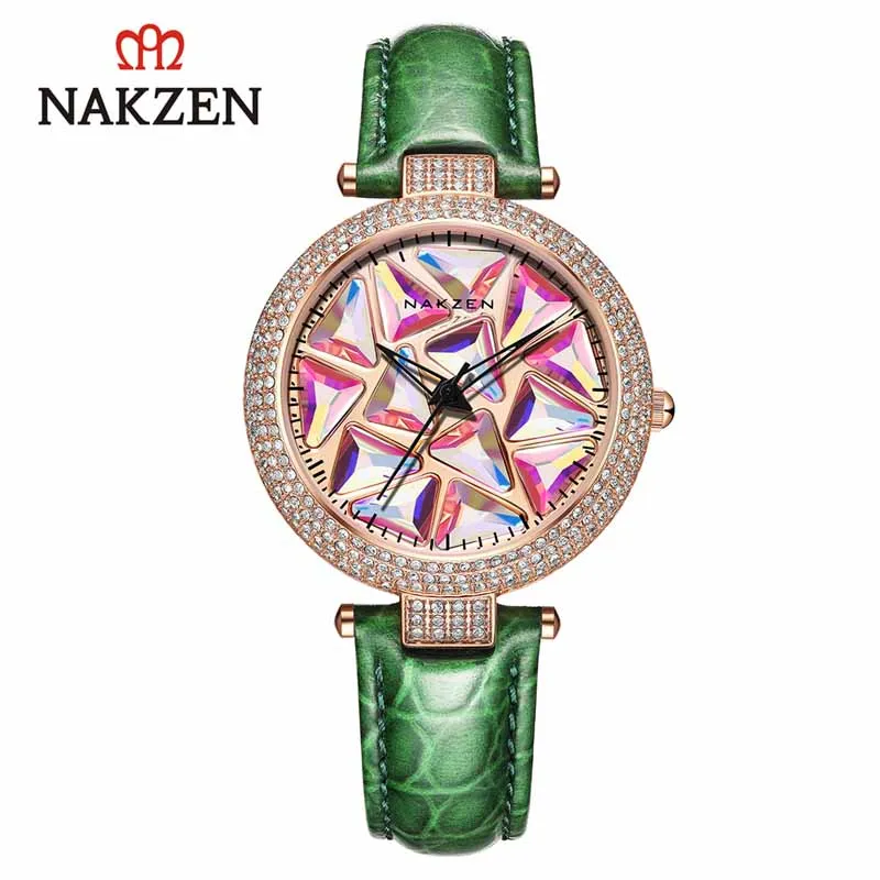 Часы наручные NAKZEN женские кварцевые люксовые брендовые модные