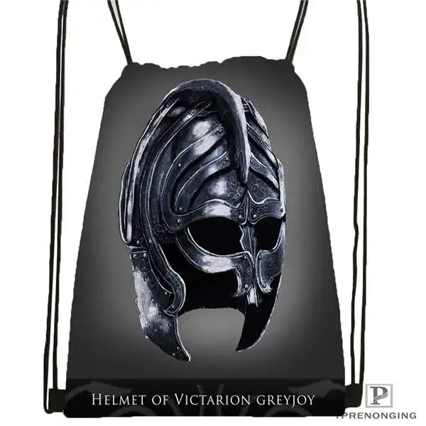 Пользовательские gray_the_game_of_thrones-Drawstring рюкзак сумка милый рюкзак дети ранец(черная спина) 31x40 см#180611-03-132 - Цвет: Drawstring Backpack