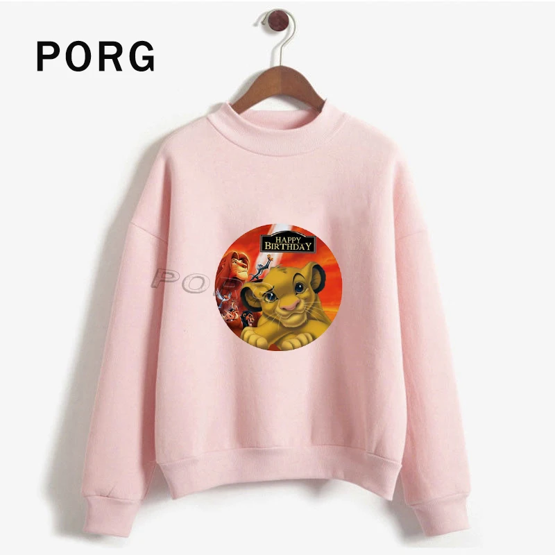 PK-6 HAKUNA MATATA, Ullzang, Simba льва, толстовка, женские готические толстовки, Harajuku Kawaii, уличная одежда, женские толстовки, повседневные топы - Цвет: PK-6