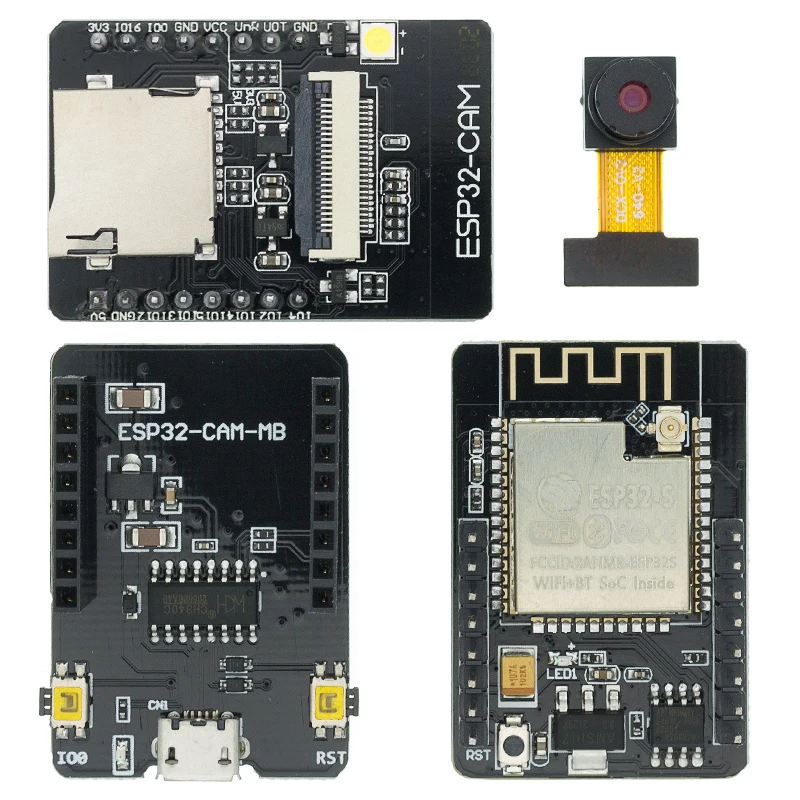 Модуль камеры Micro USB CH340G ESP32-CAM-MB/ESP32-CAM OV2640 с антенной плата Wi-Fi Bluetooth для IOT/системы