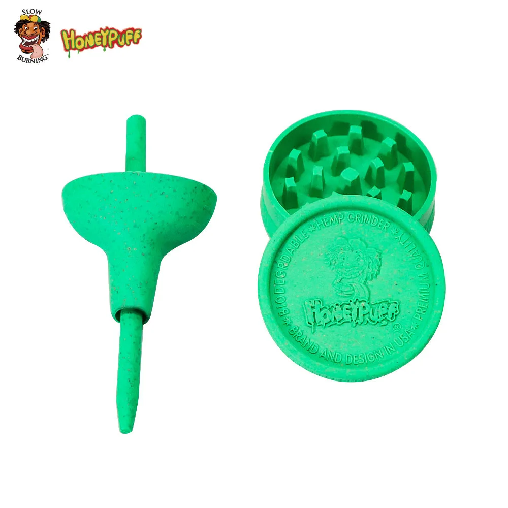 HONEYPUFF Smoke Kit Eco Biodegradable Grinder + Rolling Cone Small Funnel King Size Papers Tools | Дом и сад
