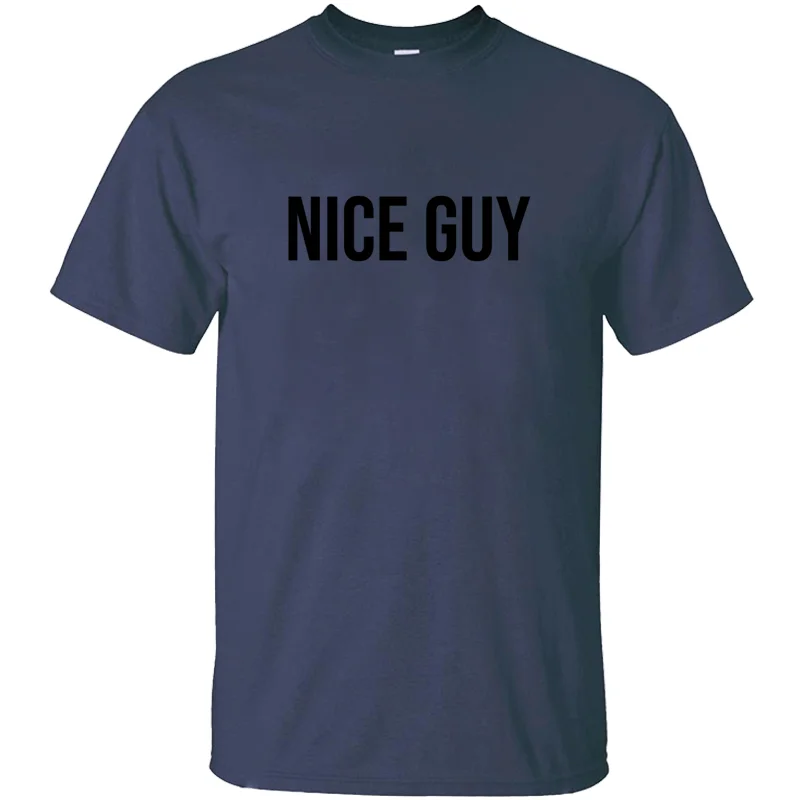 Printed I'm A Nice Guy T Shirt Man Awesome Tshirt Big Size 3xl 4xl 5xl