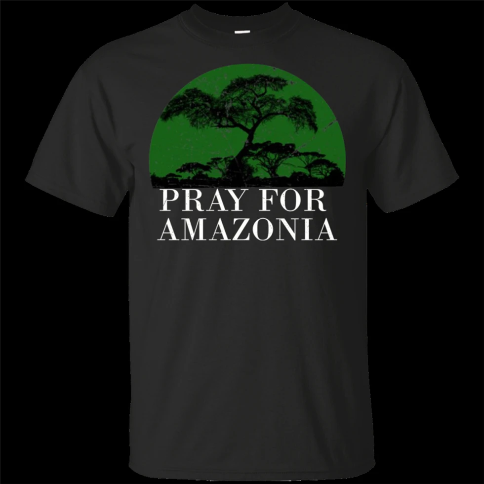 Rezar por Amazonia hacia Amazonia nueva camiseta negro azul marino para hombres camiseta de Hop|Camisetas| - AliExpress