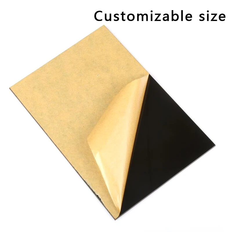 

3/5/10mm Black Organic Glass Acrylic Sheet Decorative Board Custom Size And Shape DIY Neon Sign Computer Case