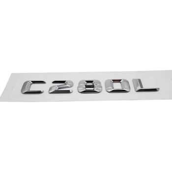 

For Mercedes Benz C Class 190E W201 W202 W203 W204 W211 W210 W212 C280L Cls Chrome Numbers Letter Stickers Rear Trunk Lid Emblem