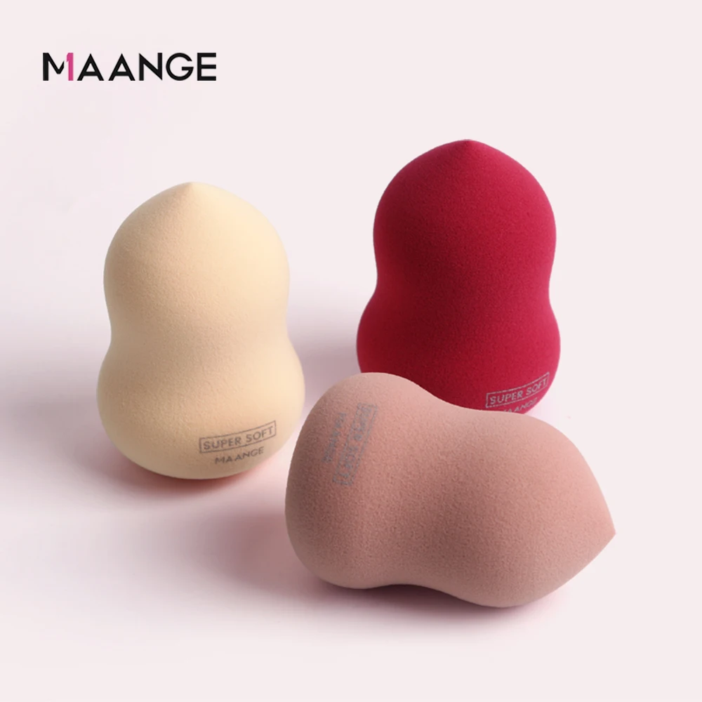 MAANGE 1/3 Pcs Makeup Cosmetic Puff Foundation Powder Sponge Smooth Professional Make Up Sponge Puff Bigger in Water with Box MAANGE 1/3 Pcs Makeup Cosmetic Puff Foundation Powder Sponge Smooth Professional Make Up Sponge Puff Bigger in Water with Box