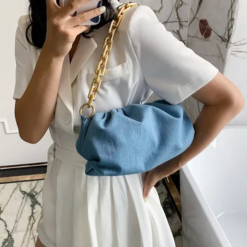 

Western Style Fairy Little Bag 2020 New Style Fashion Summer Fashion Chain Crossbody Bag Versatile Pleated Cloud Package