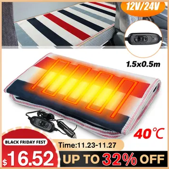 

Universal Car Electric Warming Heating Blanket Pads 12V/24V Auto Winter Warm Cushion Home Office Electric Heated Blankets Plush