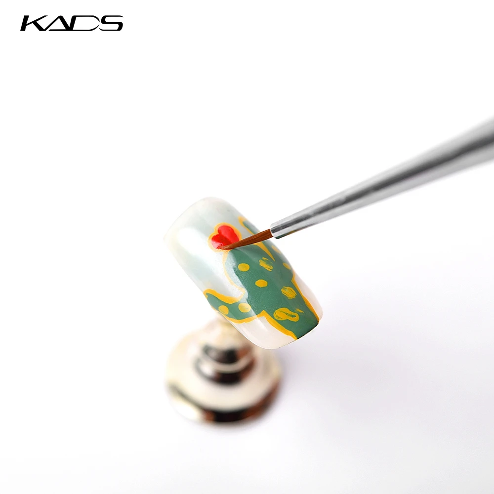 KADS 3pcs/set Professional Nail Liner Brush Silver Drawing Painting Acrylic Nail Art Brush Set for Nal Brushes 2