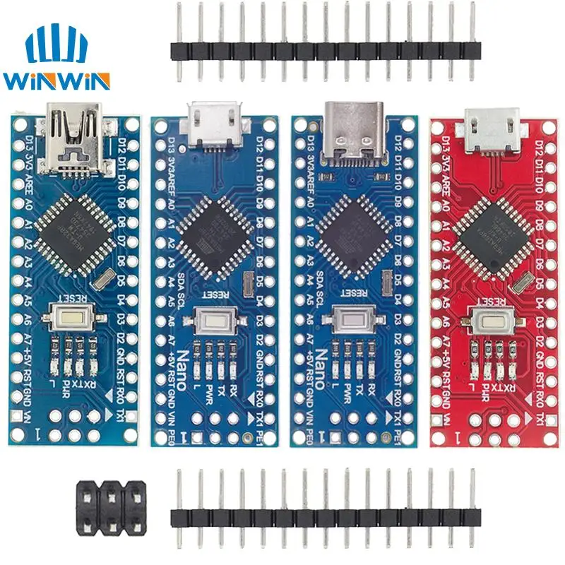 Мини/Type-C/Micro USB Nano 3 0 с Загрузчиком совместимый контроллер для arduino CH340 USB-драйвер 16