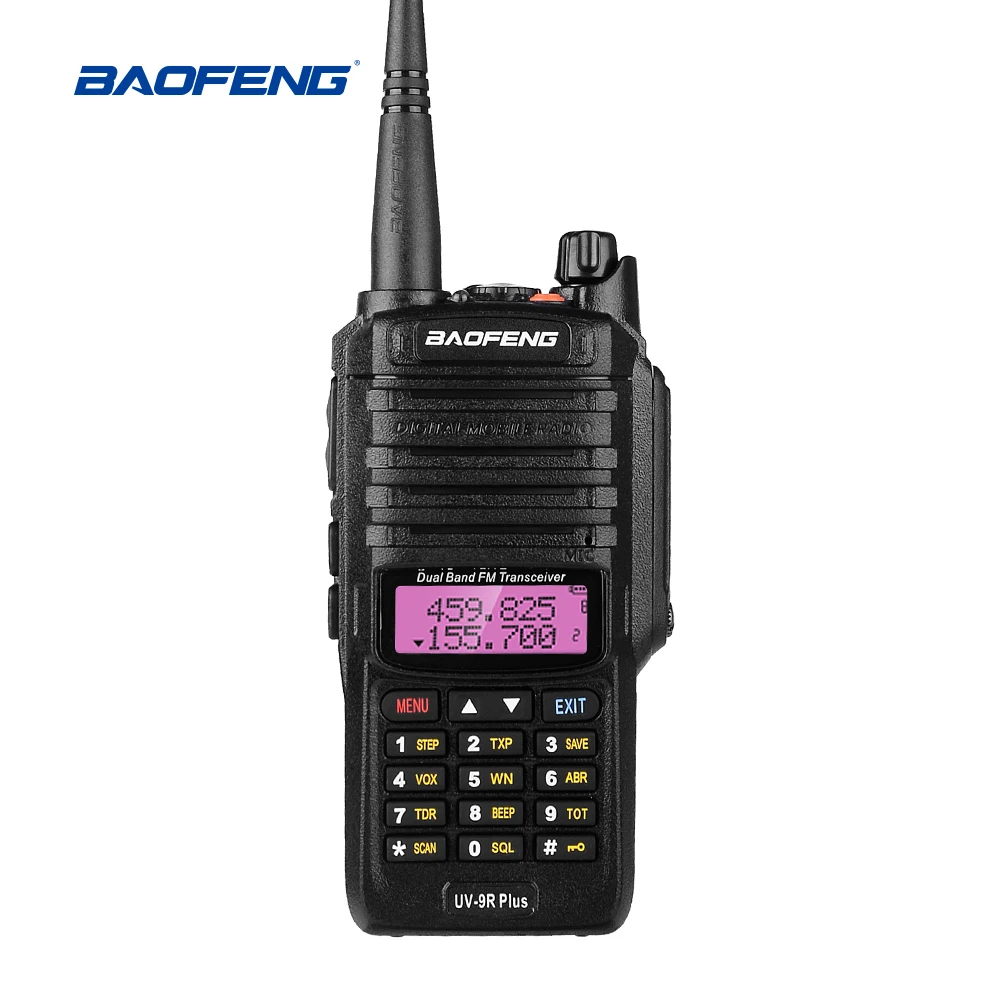 Baofeng Uv 9r плюс Ip67 Водонепроницаемый 10 Вт иди и болтай Walkie Talkie 50 км CB Ham Радио Comunicador