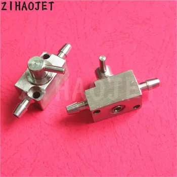 

3 ways clean valve stainless steel metal valve for Infinity Flora Allwin Myjet Wit color manual ink valve device printer parts