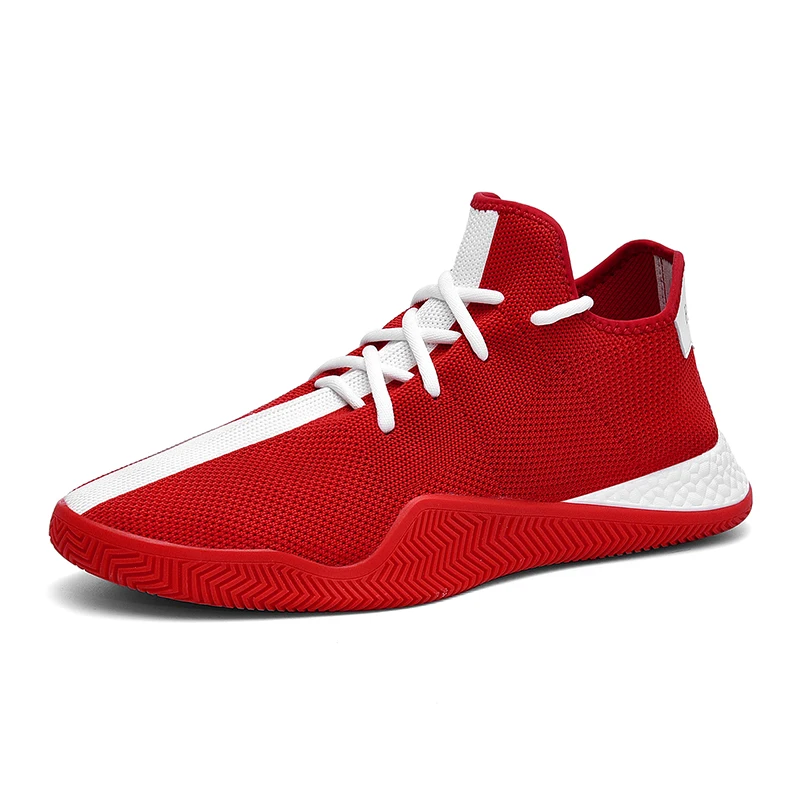 

Breathable Men Sneakers Male Shoes Adult Red Black White High Quality Comfortable Non-slip Soft Mesh Men Shoes Summer Size 39-44