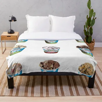 

Ben and Jerry s Sticker Pack Throw Blanket Soft Sherpa Blanket Bed Sheet Single Knee Blanket Office Nap Blanket