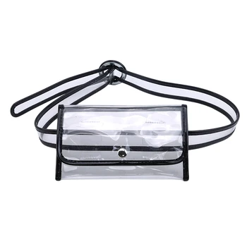 

Fashion Shake Transparent Little Harajuku Waist Bag Belt Side Thin Belt Bag Wallet Bandage Waist Women Belt
