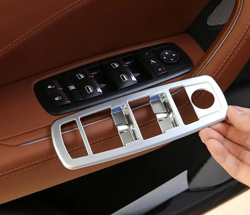 4 шт. для Maserati Levante- ABS Chome Кнопка Подъема Окна крышка отделка авто аксессуары автостайлинг