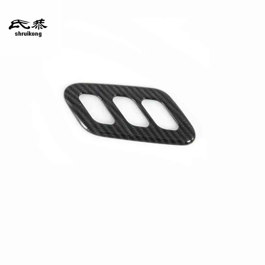 

1pc ABS carbon fiber grain seat control adjustment Boss button decoration cover for 2019 2020 Hyundai SONATA MK10