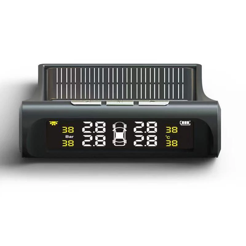 Универсальная Умная Система контроля давления в шинах Беспроводная TPMS Солнечная энергия цветной ЖК-дисплей Охранная сигнализация S давление в шинах