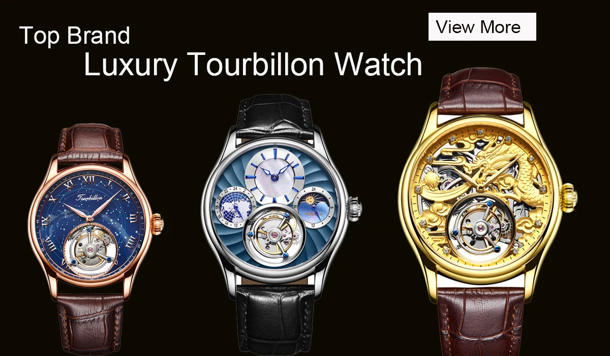 Guanqin мужские часы Tourbillon часы со скелетом сапфировые Водонепроницаемые кожаные роскошные оригинальные брендовые часы с собакой