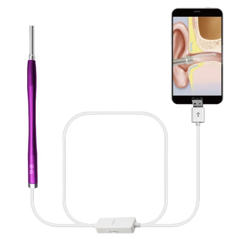 

3 IN 1 3.9MM Endoscope Camera USB Micro Type-c IP67 Waterproof Inspection Borescope Camera for Android PC with 6LEDs Adjustable