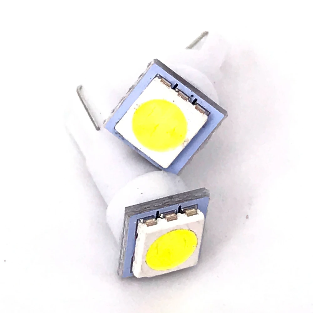 500 X Автомобильный T5 74 5050 SMD 1 светодиодный светильник приборной панели обратный