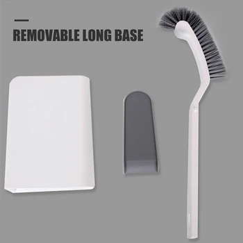 

Toilet Bowl Brush with Holder Slim Compact Bathroom Brush for Bathroom Storage Toilet Brush Sturdy Deep Cleaning Set DEC