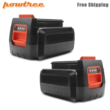 

Powtree 2x For Black & Decker 40V 3000mAh Li-ion Rechargeable Power Tool Battery LBXR36 BL2036 LBX2040 LST136,LST420,LST220