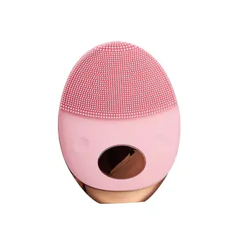 

Control Oil Shrinking Pores Facial Cleansing Brush Electric Silicone Cleansing Instrument Massager Soft Face Wash Pink