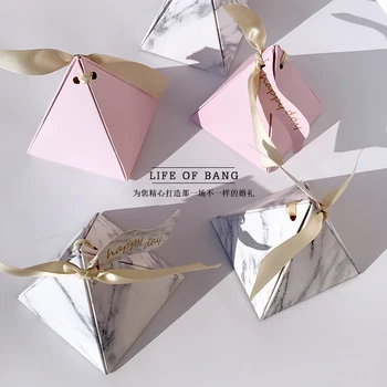 

marble conos papel boda candy box paper packaging gift box коробка упаковка упаковка для печенья коробка картон для подарков