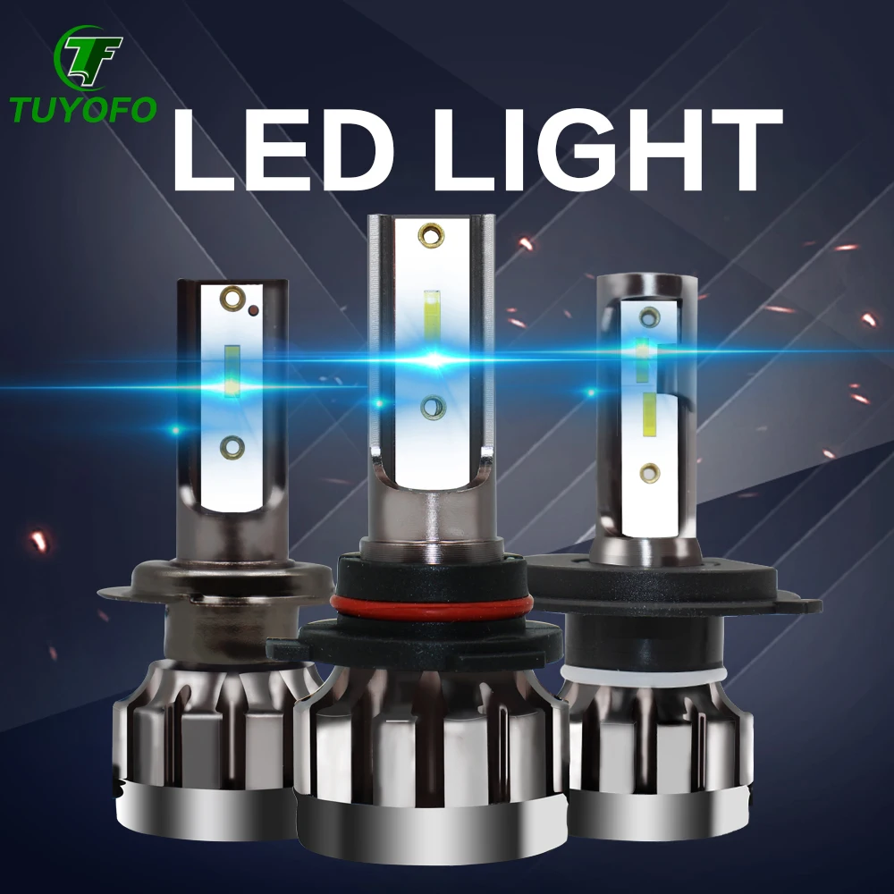 

Tuyofo NEW Car Lights Bulbs LED H4 H7 9003 HB2 H11 LED H1 H3 H8 H9 880 9005 9006 H13 9004 9007 Auto Headlights 12V Led