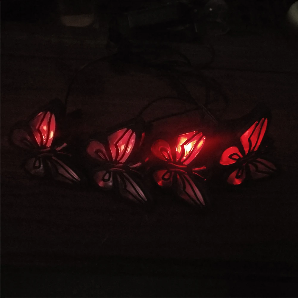 Home Fence Waterproof Colorful Butterfly Easy Install Landscape Led Patio Decorative Outdoor Lawn Solar Powered Garden Lamps