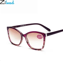 Zilead TR90 солнцезащитные очки с диоптриями женские негабаритные цветочные солнцезащитные очки для дальнозоркости очки+ 1. 0.+ 4,0