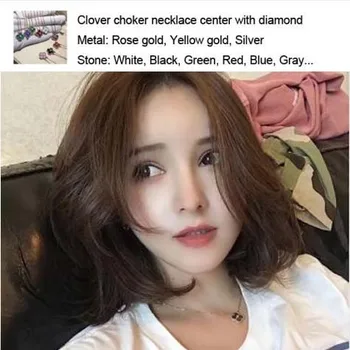 

Elegant Sweet Choker Necklace Women With Zirconia Multi-color Stone 100% Sterling Silver Hot Brand Original Bijoux Gifts