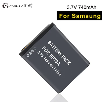 

PALO 1pcs BP 70A digital camera battery BP-70A 3.7V 740mah SLB-70A for SAMSUNG ES75 ES80 PL20 PL120 PL170 ST70 ST80 ST65 SL630