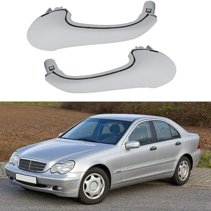 Для Mercedes Benz W203 c-класс C230 C240 C280 C350 C320 03-07 передний левый и правый межкомнатные дверные ручки серый