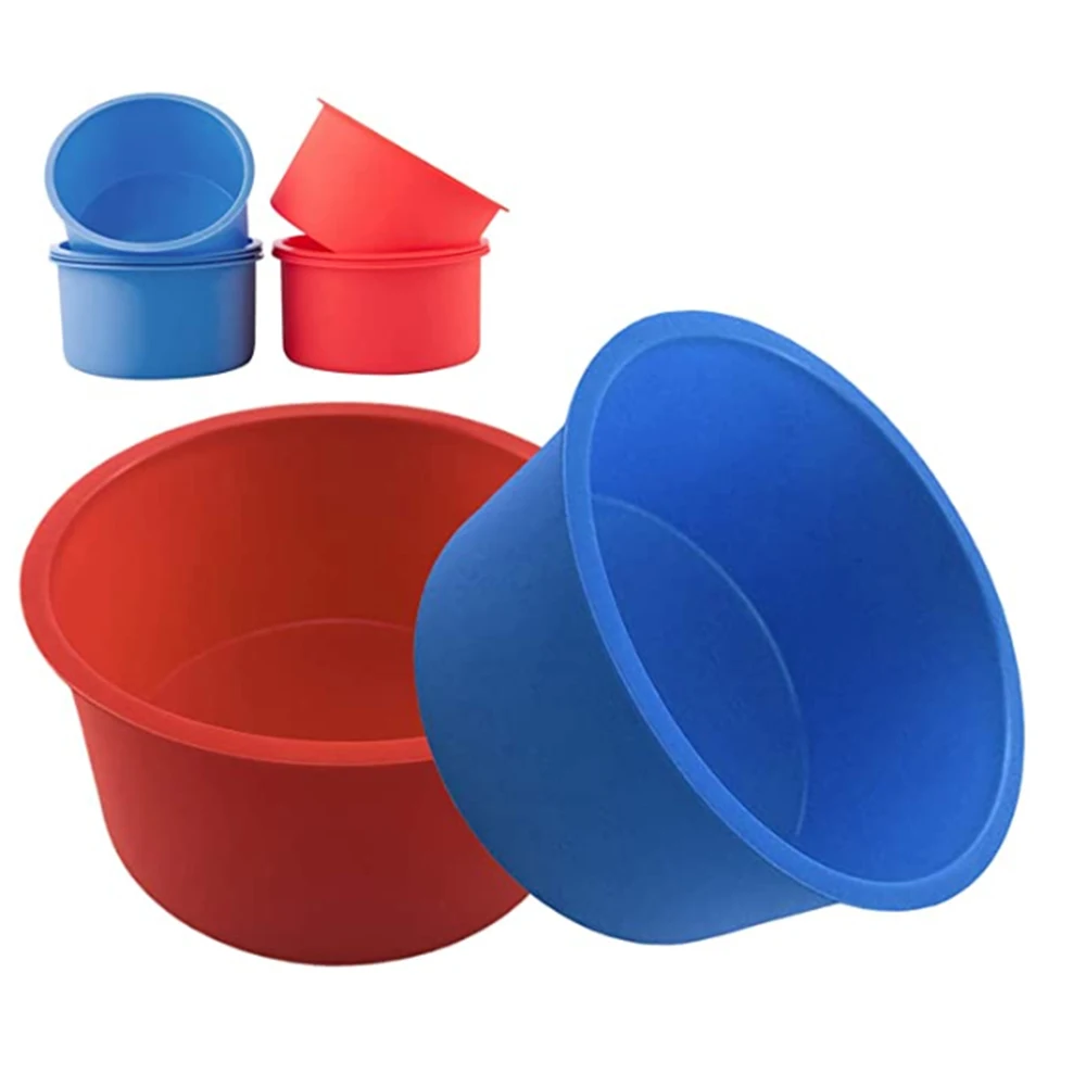 

4 inch Round Shape Moulds Silicone Baking Mold Cake Mousse Ice Creams Chocolates Pastry1