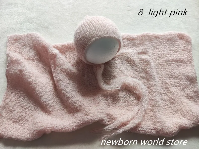 Children's Finger Toothbrush newborn photography props stretch wool mohair hat and wrap crochet baby accessories