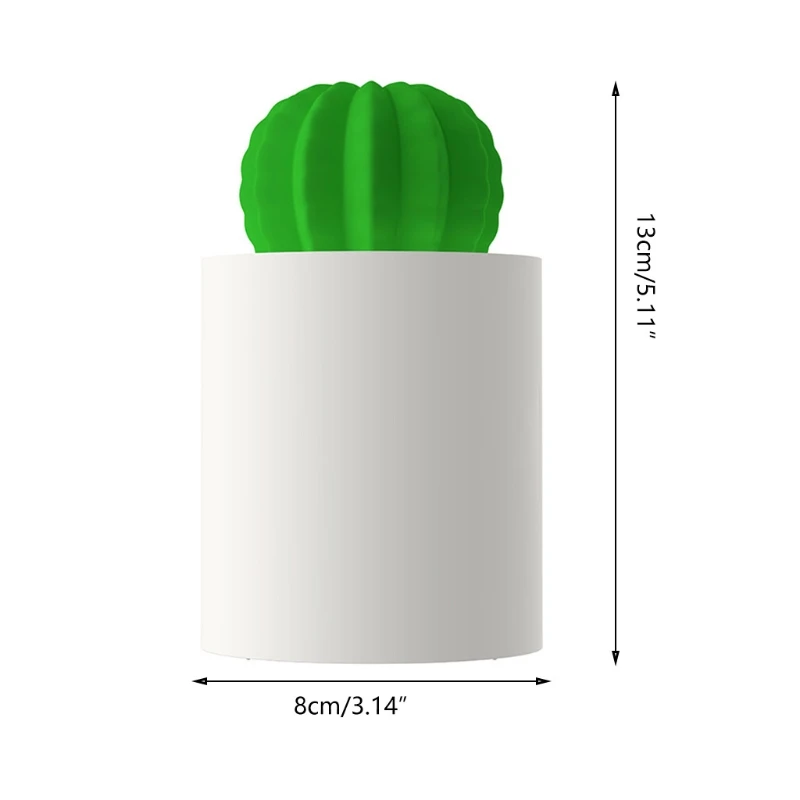

Glowing Potted Cactus Shape Large Capacity Portable Desktop Air Humidifier USB A0NC